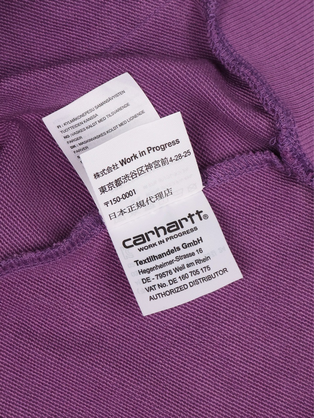 Худи Carhartt WIP Hooded Script Embroidery Purple Pink