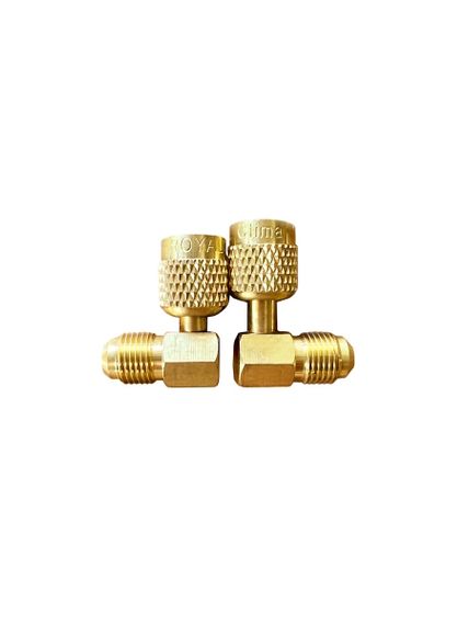 Переходник угловой 90°; 5/16&quot;Mх1/4&quot;F, с R410А на R22, упак. 2 шт. LT-AD78
