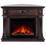 Каминокомплект Real Flame Silvia Corner 26 AO с очагом Moonblaze Deluxe Black (угловой)