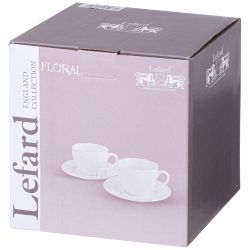 ЧАЙНЫЙ НАБОР LEFARD "FLORAL" НА 2 ПЕР. 4 ПР. 290 МЛ (КОР=12НАБ.)