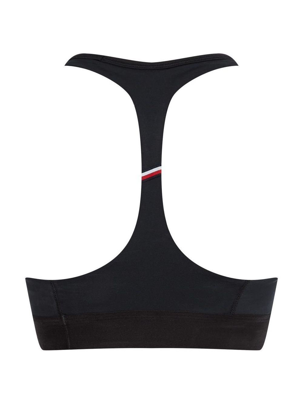 Теннисный бюстгальтер Tommy Hilfiger Mid Intensity Graphic Racer Bra - Black
