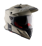 Шлем AXOR X-CROSS DUAL VISOR NR, с визором, цвет никель (XL)