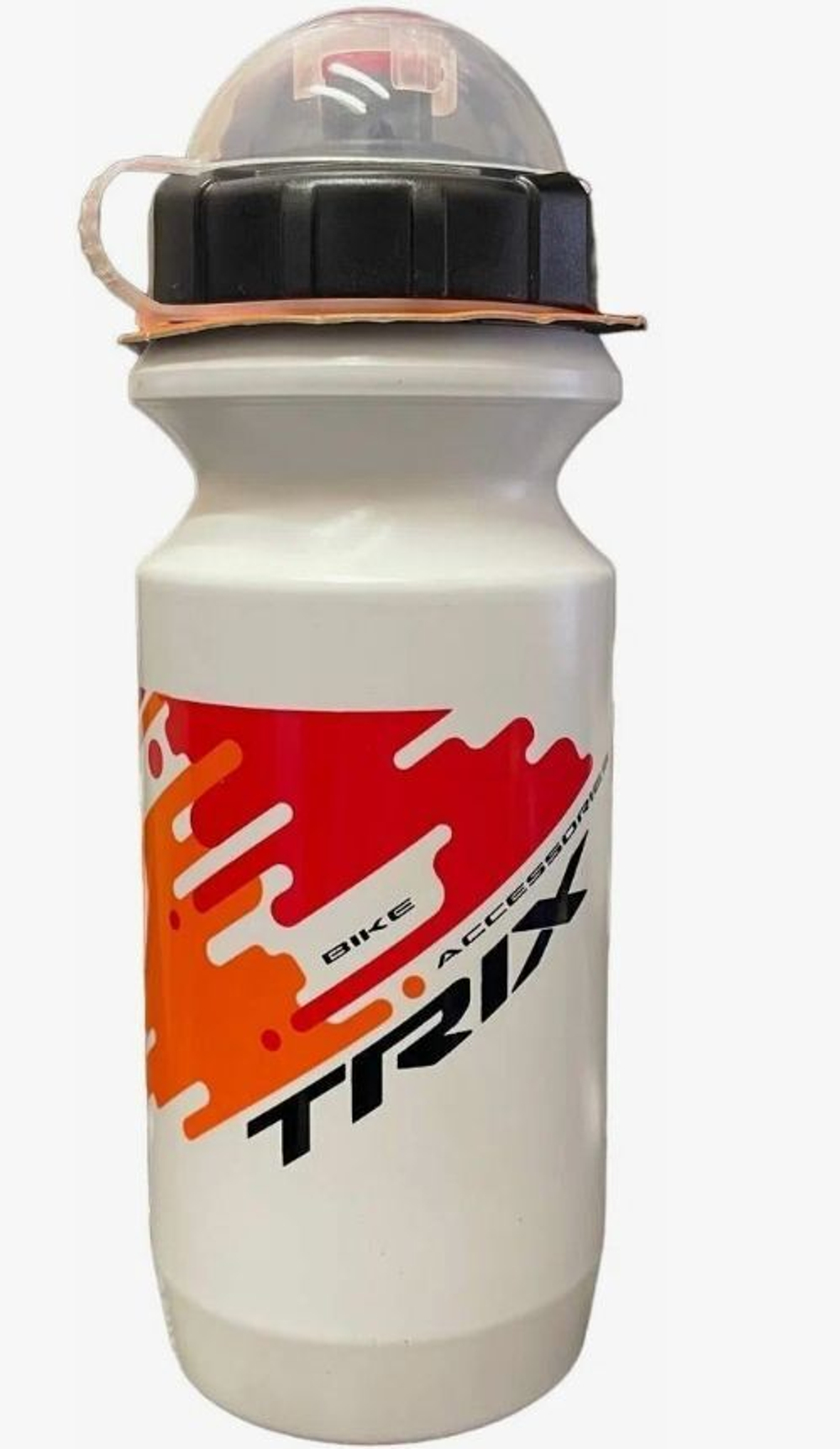 Фляга TRIX, 600 мл, защитная крышка, 70°С/-10°С, LDPE, черно-белая