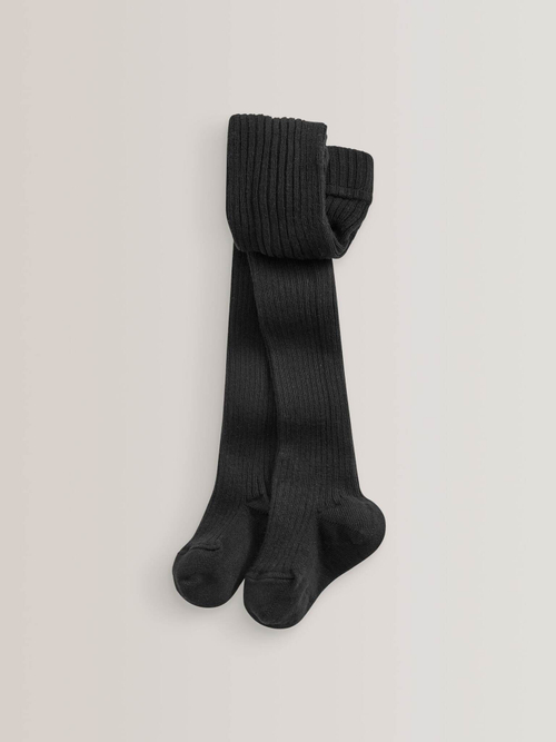 Колготки хлопковые для девочки Next 258-054, Черный