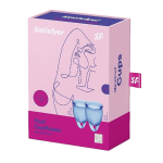 Набор синих менструальных чаш Satisfyer Feel confident Menstrual Cup