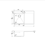 Кухонная мойка Omoikiri Akisame 78-GM-L