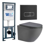 Унитаз с инсталляцией WeltWasser MARBERG 410 + MERZBACH 043 MT-GR + MAR 410 SE MT-BL