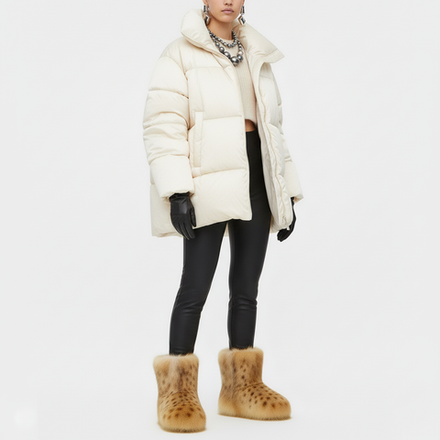 Унты укороченные женские из рыси