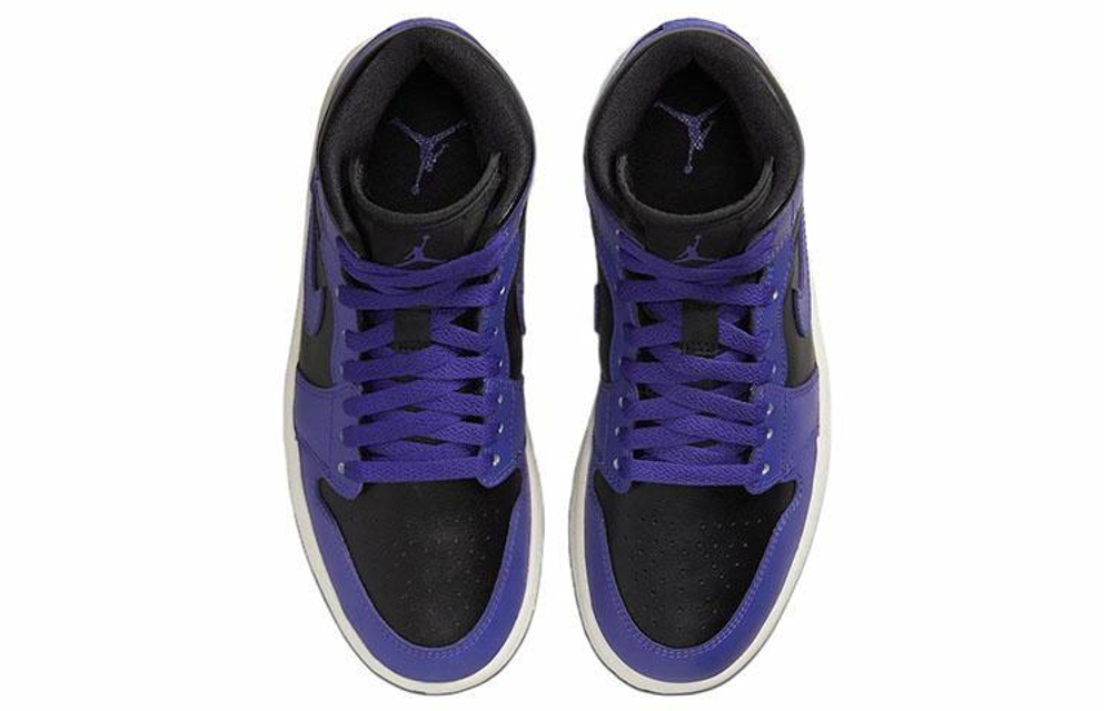 Кроссовки Jordan Air Jordan 1 Mid "Purple Black" (Женская размерная сетка)