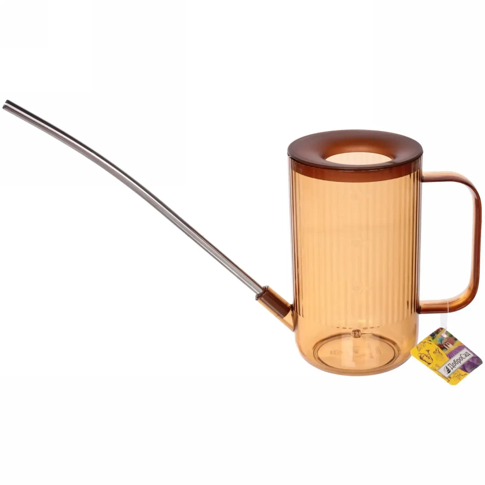 Лейка для растений 1л «Niagara Falls» с прикорневым поливом, медовый ДоброСад