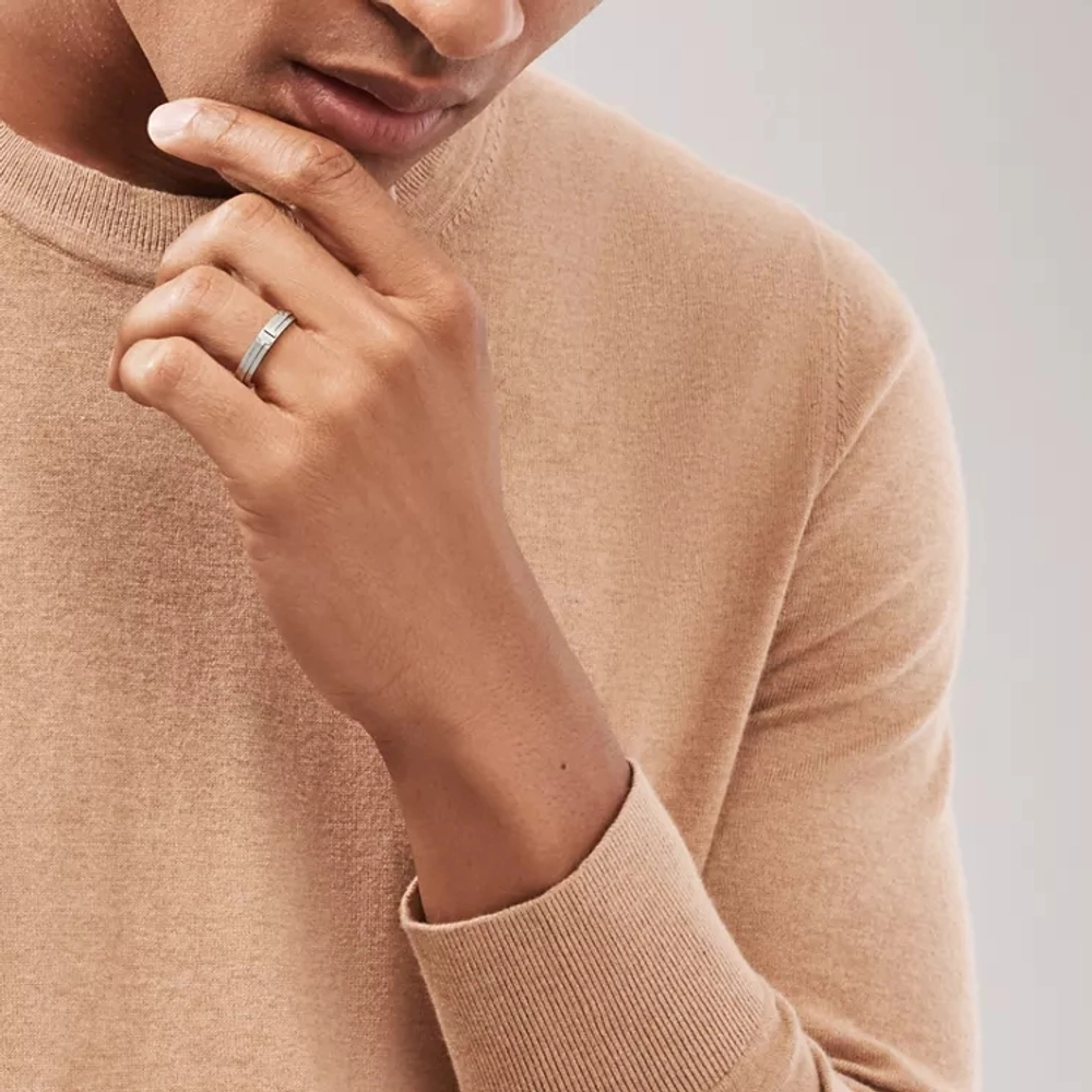Кольцо из серебра 925, Tiffany 💠 T collection - В наличии