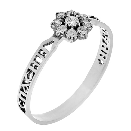 Кольцо из серебра  с камнями/Серебро/С камнями