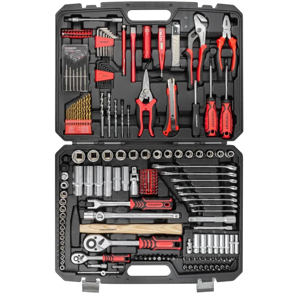 Набор инструментов 216пр. 1/4''1/2''(6гр.)(4-27мм) FORCEKRAFT FK-38841DS