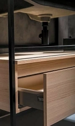 Тумба с раковиной Armadi Art Loft 80 светлое дерево