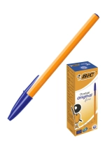 Ручка шариковая FINE ORANGE, 0.8 мм, синяя, 20 шт