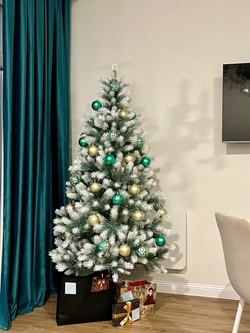 Ель Искусственная Царь елка Алиса бело-голубая 190 см