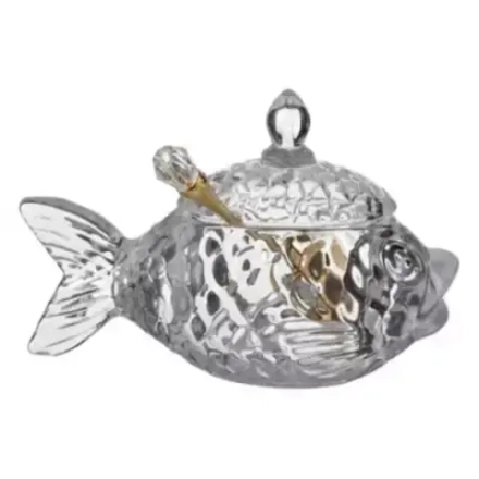 355-231 Икорница с лож. "Рыбка" 110мл