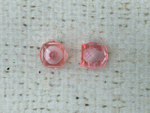 Бусины пришивные граненые акриловые, d 10 мм, розовый
