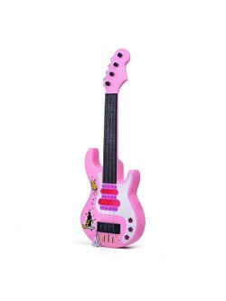 Гитара детская Гитарист цвет розовый(365-3D)