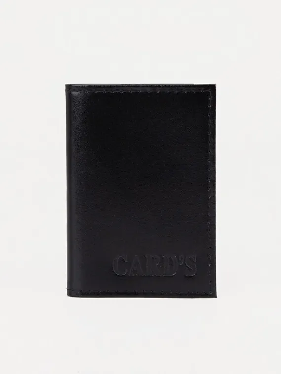 Визитница вертикальная, 18 листов, цвет чёрный