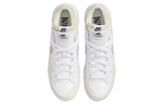 Sacai x Nike Blazer Low "White Patent Leather" Deconstruct Wear-Resistant Skid-Proof Low-Panel Shoes White