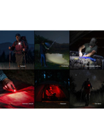 Фонарь Fenix многофункциональный SW05R-RED с красной подсветкой, черный