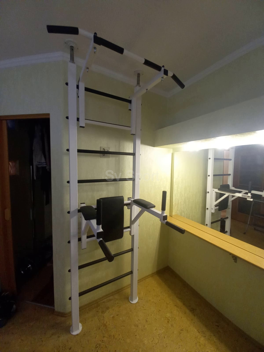 Монтаж шведской стенки Sv Sport враспор