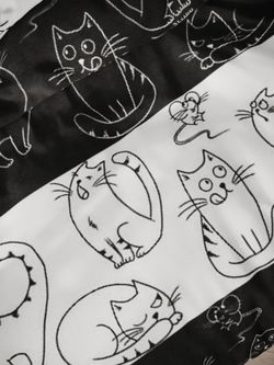 Простынь на резинке "Кошки и мышки" 120х200 см Сказка сатин