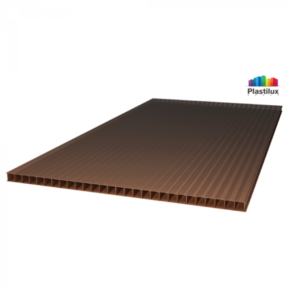 Сотовый поликарбонат 10 мм 2,1х12 м (21,4 кг) Royalplast (цветной)