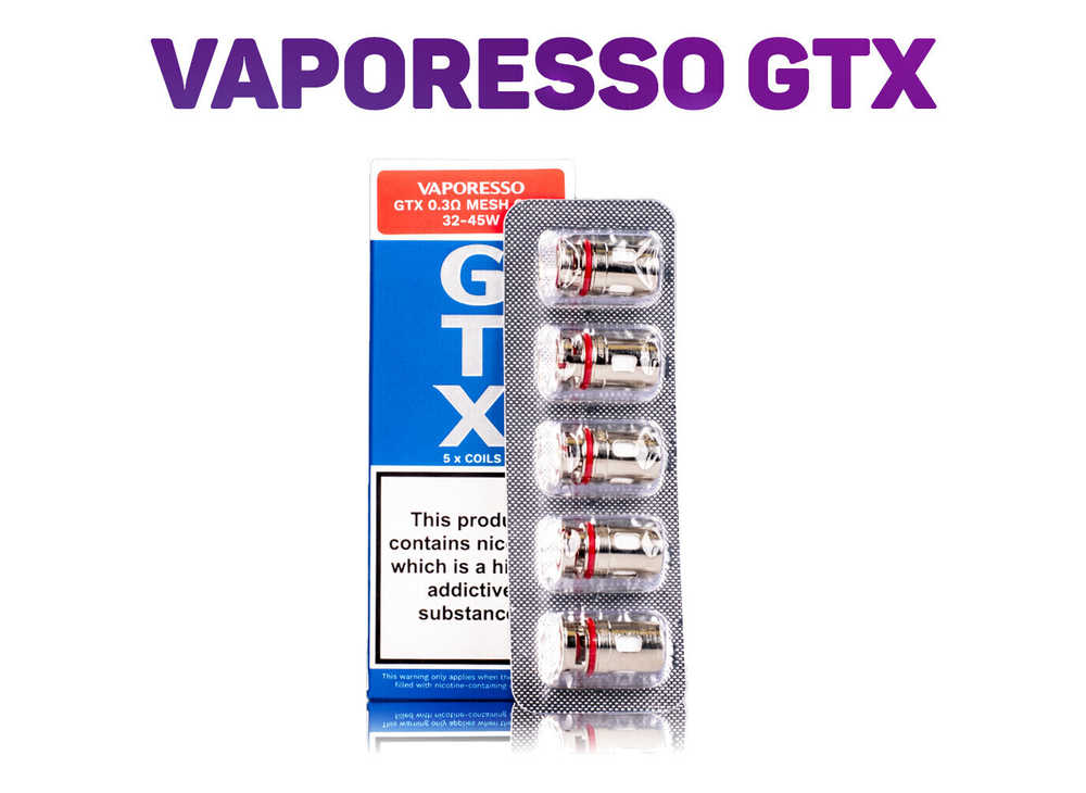 Испаритель Vaporesso GTX УПАКОВКА 5 ШТУК
