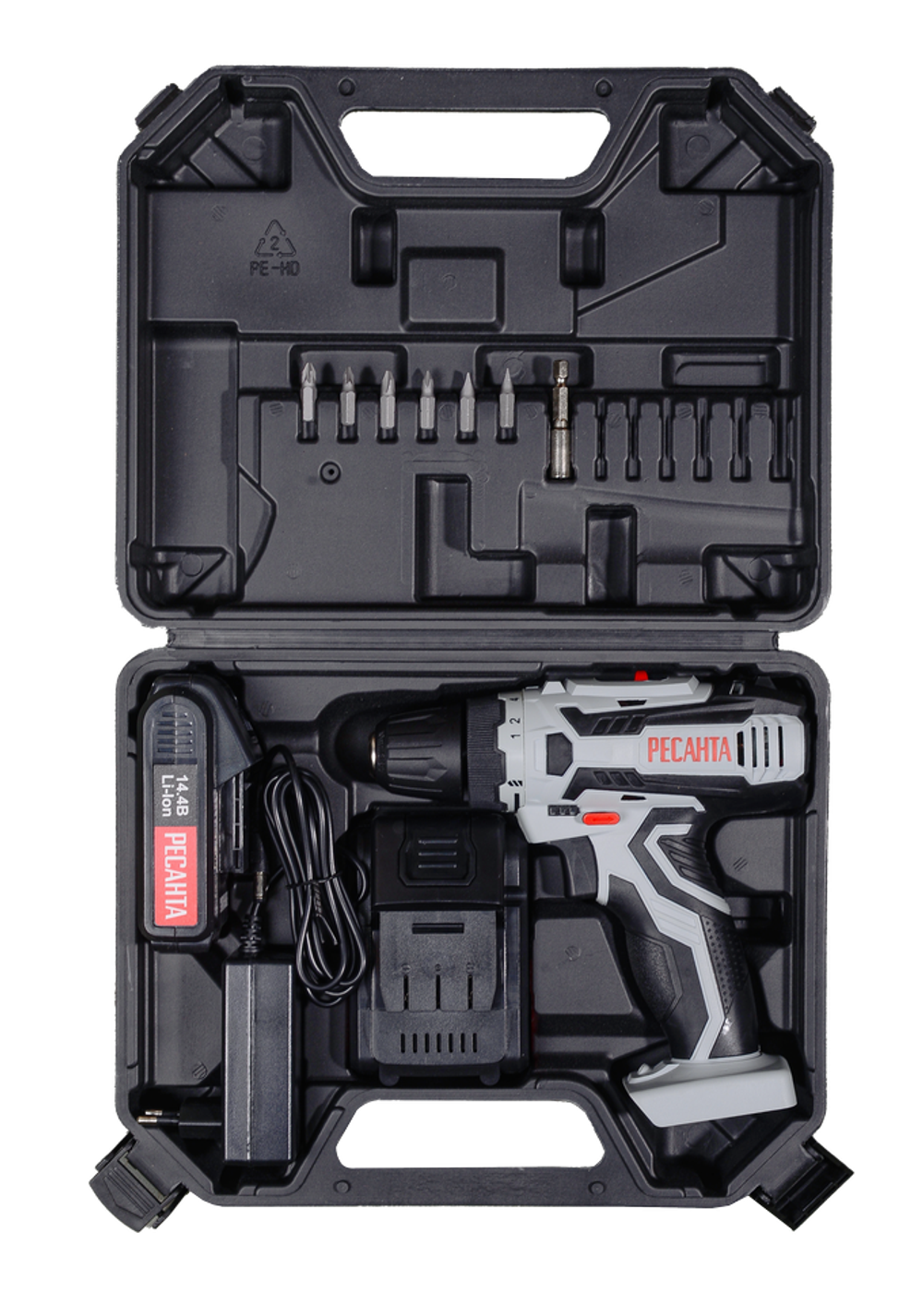 Дрель-шуруповерт аккумуляторная Ресанта ДА-14-2ЛК