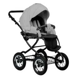Детская коляска Indigo Barbara Eco Classic 2 в 1 Be04 св.серая кожа