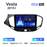Teyes CC2 Plus 9"для LADA Vesta 2015+