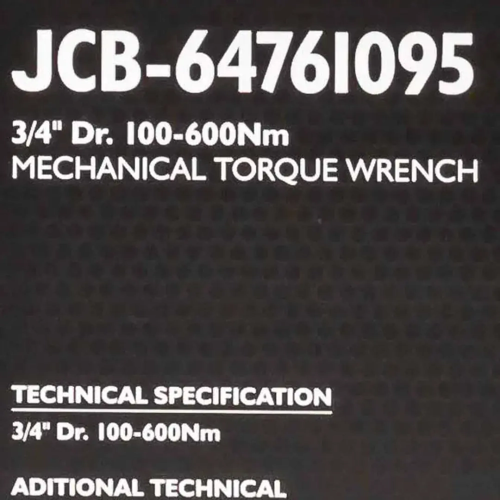 Ключ моментный 100-600Нм, 3/4'' JCB JCB-64761095