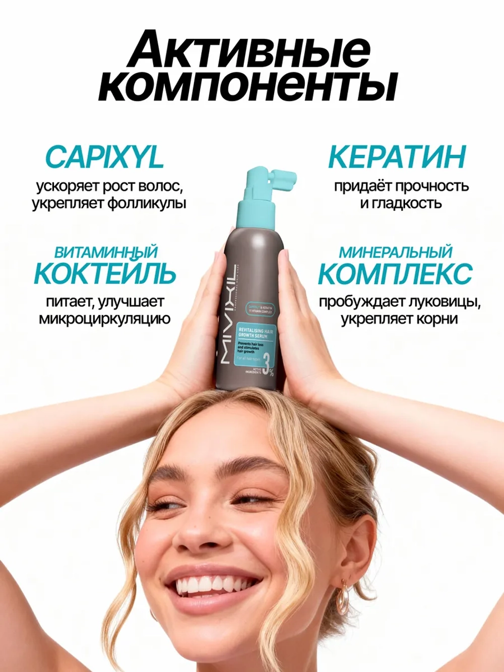 Спрей -сыворотка против выпадения волос возрождающая возрождающая - Revitalizing hair growth serum, 100мл