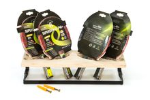 Полка для ракеток и мячей "Классик" навесная с держателем для полотенца (светлая)