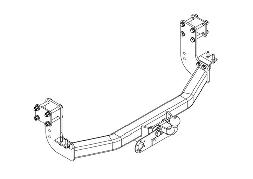 Фаркоп AvtoS для Mercedes Sprinter Classic (без ступ.) (2013-) с унив. электрикой Smart и сертификатом, арт.(MB 09+smart)
