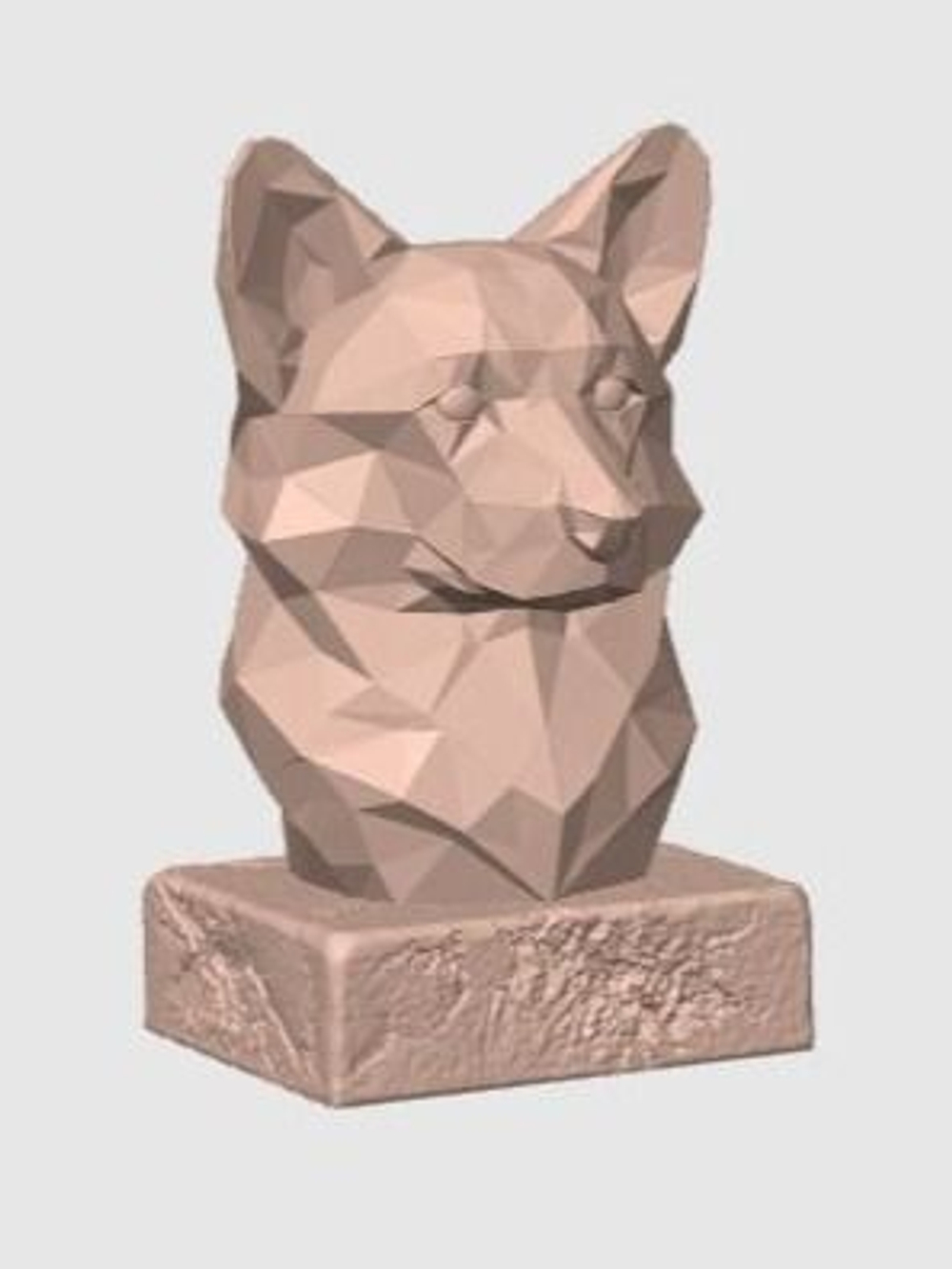 Низкополигональный Корги
