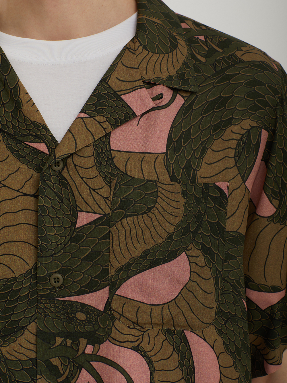 Мужская Рубашка Snakeskin Summer