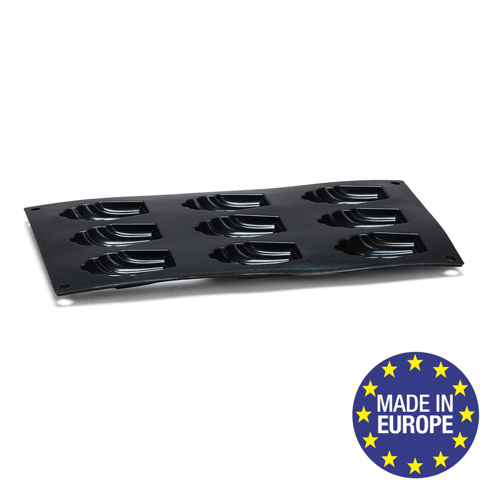 Форма для выпечки печенья "Мадлен" силиконовая на 9 ячеек Patisse Starflex 29х17х1.5 см