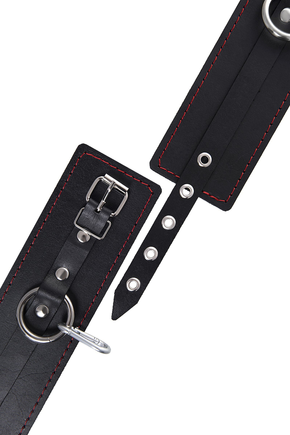 Черная распорка с 4 манжетами для рук и ног