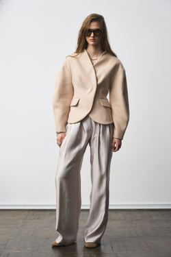 Жакет с шерстью 1298 персиковый