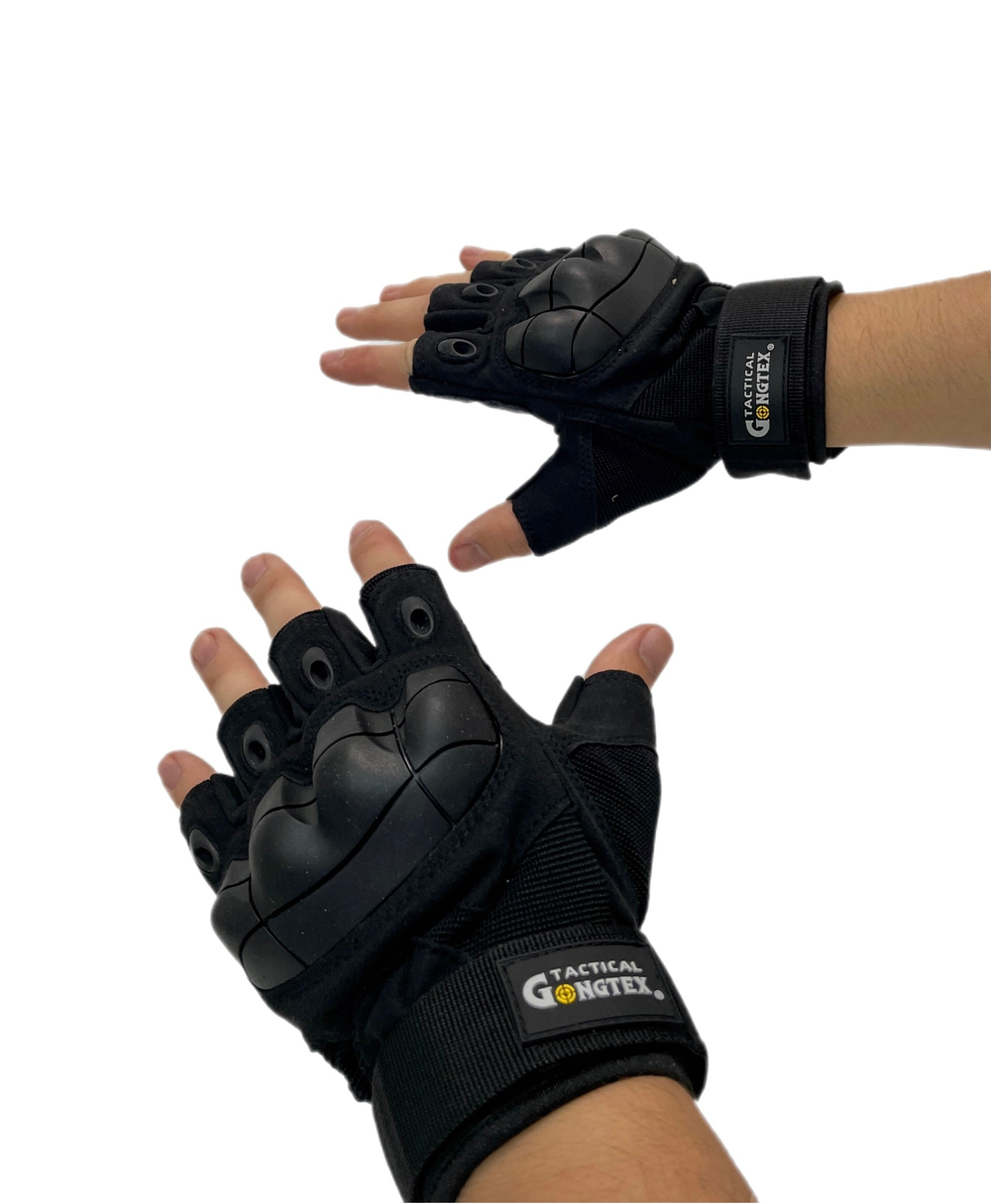 Перчатки тактические беспалые GONGTEX Tactical Gloves Черные