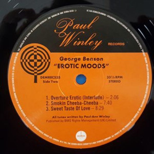 George Benson / Erotic Moods LP Paul Winley Records-