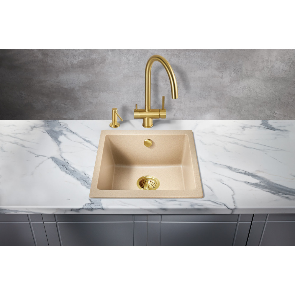 Мойка для кухни MILACIO Leon 45 Cuarzo MC.77094 бежевый