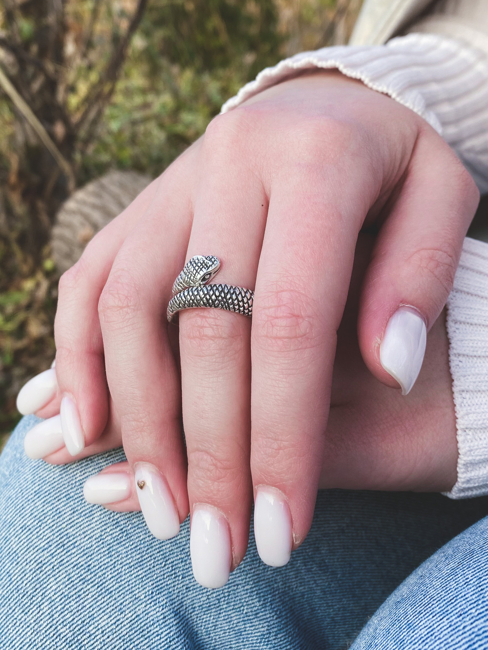 Кольцо ЗМЕЙ, серебро