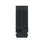 Держатель с защелкой, д.25мм, черный