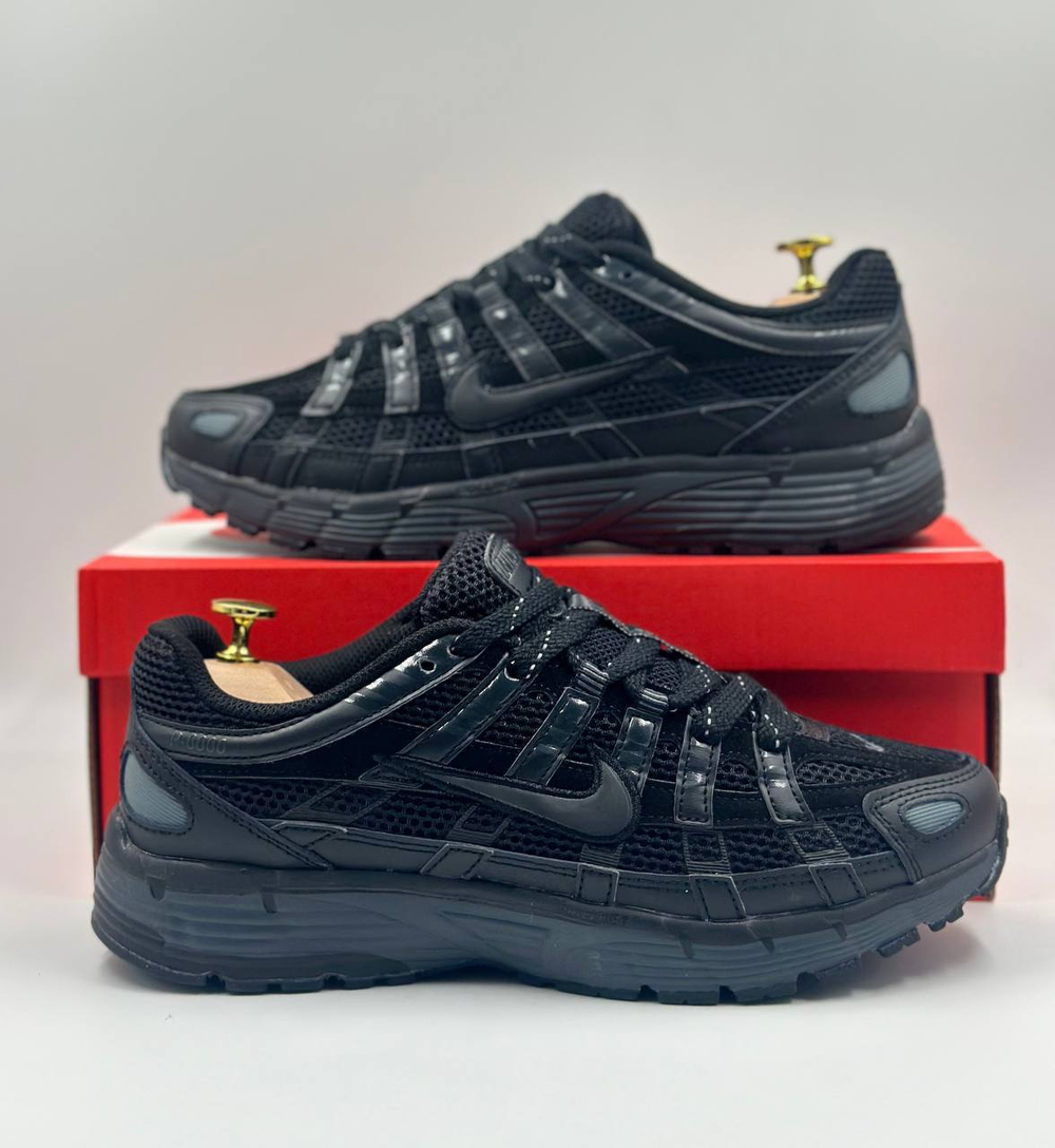 Кроссовки Nike P-6000 #B131 (черн.)