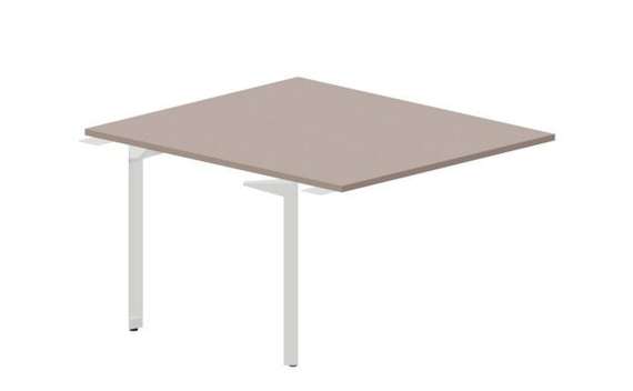 Составной стол на 2 рабочих места 118х136,6х75см (без отверстий) - приставной элемент