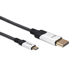 Видеокабели и переходники VCOM CU422MCV-1.8M Кабель-адаптер USB 3.1 Type-Cm --&gt; DP(m) 8K@60Hz, 1.8m , Alumi Shell,VCOM  (4895182217980 / 4895182217997)